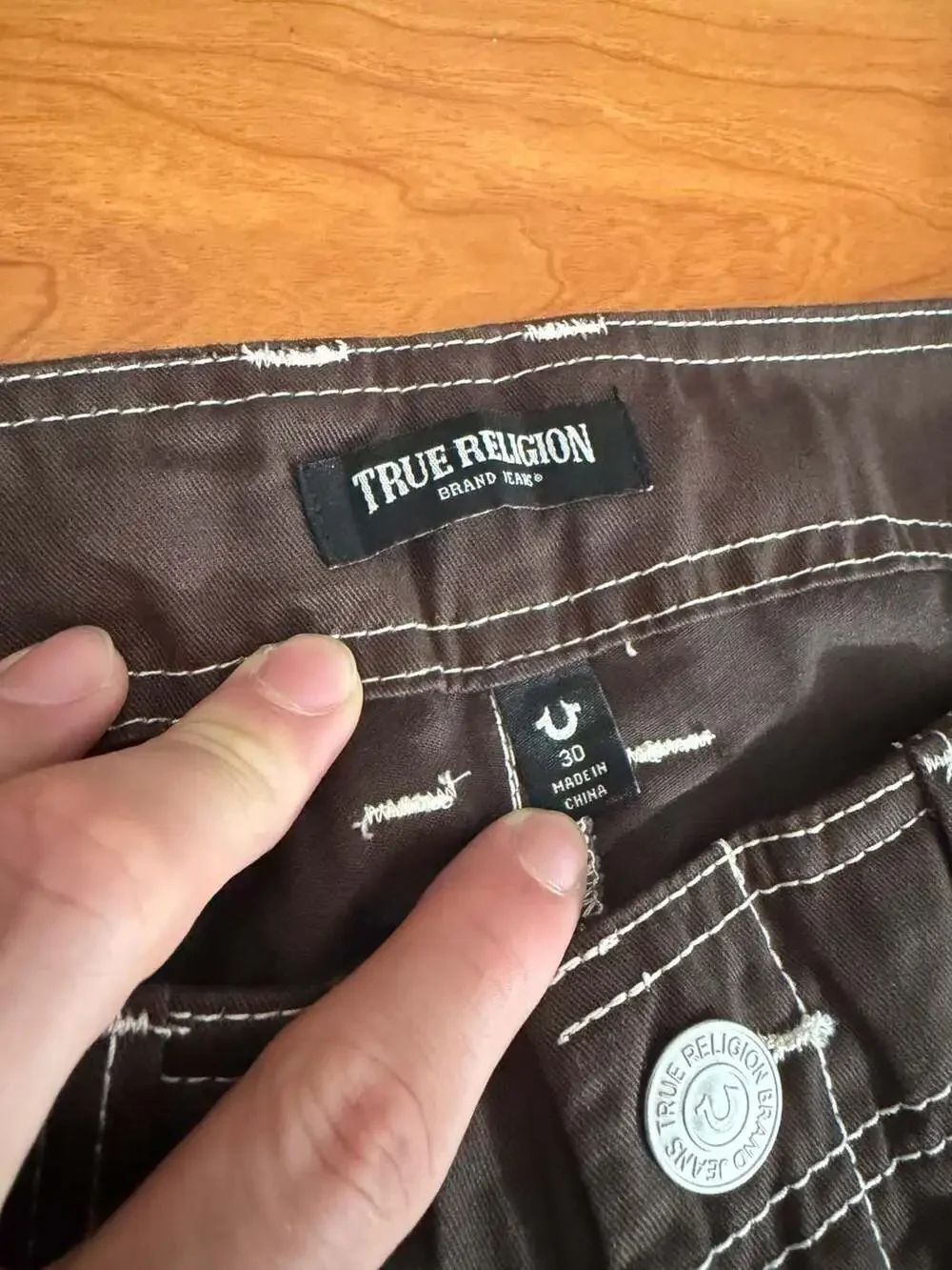 True Religion Baggy SN Cargo Pant in Java